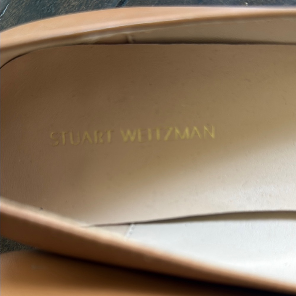 Stuart Weitzman Avenue Leather Ballet Flats - Picture 2 of 7